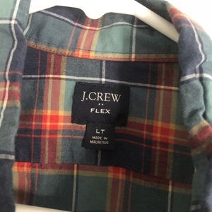 JCrew Plaid Large TALL shirt